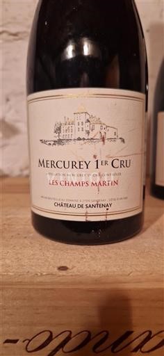 Burgundy Mercurey Premier Cru Château Santenay Les Champs Martin 2017