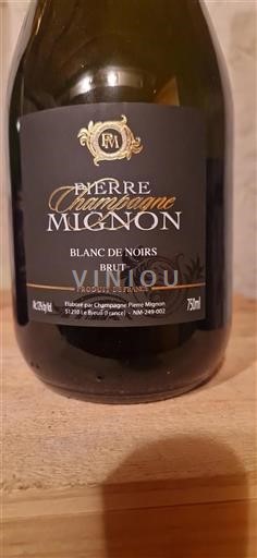 Vin Effervescent Rouge brut Blanc de Noirs Brut Pierre Mignon Non millésimé France Champagne