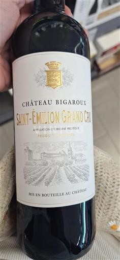 Bordeaux Saint-Émilion Grand Cru Château Bigaroux 2020