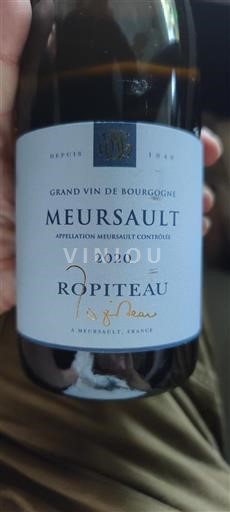 Borgogna Meursault Ropiteau 2020