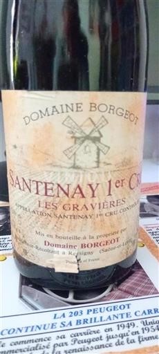 Burgundy Not Specified Premier Cru Domaine Borgeot Les Gravières 1992