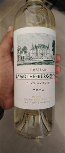 Bordeaux Château Lamothe-Bergeron Maxence 2024