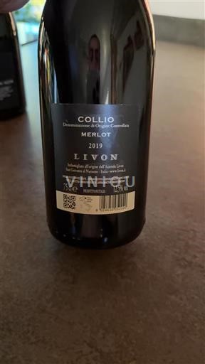 Friuli Venezia Giulia Non specificato Livon Merlot 2019