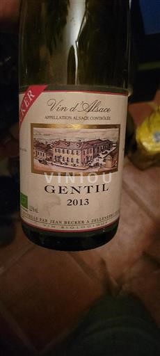 Alsace Jean Becker Gentil 2013