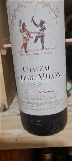 Bordeaux Pauillac Grand Cru Château Clerc Milon 1994
