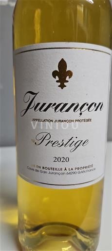 Lounais-Ranska Jurançon Cave de Gan Prestige 2020
