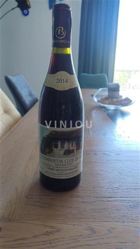 Bourgogne Chambertin-clos-de-bèze Grand Cru Gérard Raphet 2014