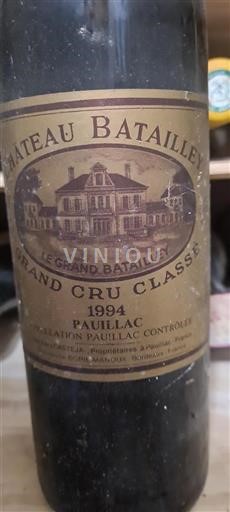Bordeaux Pauillac Grand Cru Château Batailley Le Grand Batailley 1994