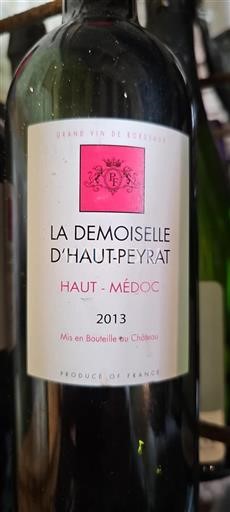 Bordeaux Haut-Médoc Château Haut-Peyrat La Demoiselle 2013