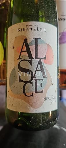 Vin Blanc sec Riesling Kientzler 2018 France Alsace Grand Cru