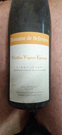Vallée de la Loire Coteaux-du-loir Domaine Bellivière Vieilles Vignes Eparses 2008
