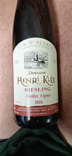 Alsace Henri Klee Vieilles Vignes 2016