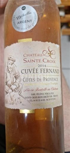 Provenza Côtes-de-Provence Château Sainte-Croix Fernand 2014