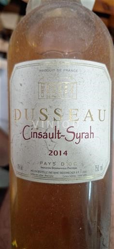 Linguadoca e Rossiglione Paese d'Oc Dusseau Cinsault-Syrah 2014