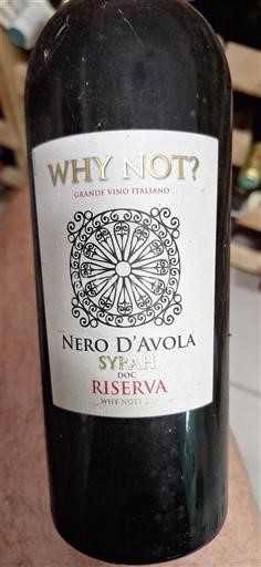 Piemonte Boca Why Not Nero d'Avola Syrah Riserva 2017