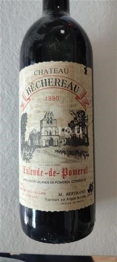 Bordeaux Lalande-de-pomerol Château Béchereau 1990