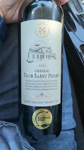 Bordeaux Saint-Émilion Grand Cru Château Tour Saint Pierre 2021