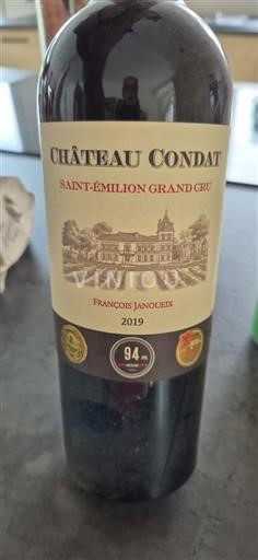 Bordeaux Saint-Émilion Grand Cru Château Condat 2019