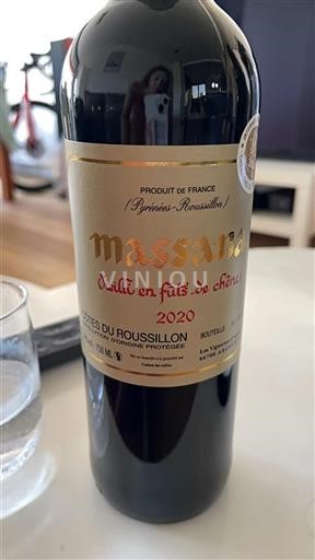 Rosellón Costas del Rosellón Massana Vieilli en fûts de chêne 2020