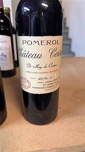 Bordeaux Pomerol Château Certan De May de Certan 2015