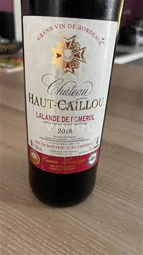 Bordeaux Lalande-de-pomerol Château Haut-Caillou Prestige 2018