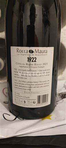 Vallée du Rhône Côtes-du-rhône Rocca Maura 1922 2021