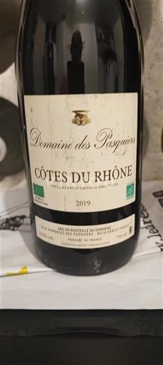 Rhônevallei Côtes-du-rhône Domaine Des Pasquiers 2019