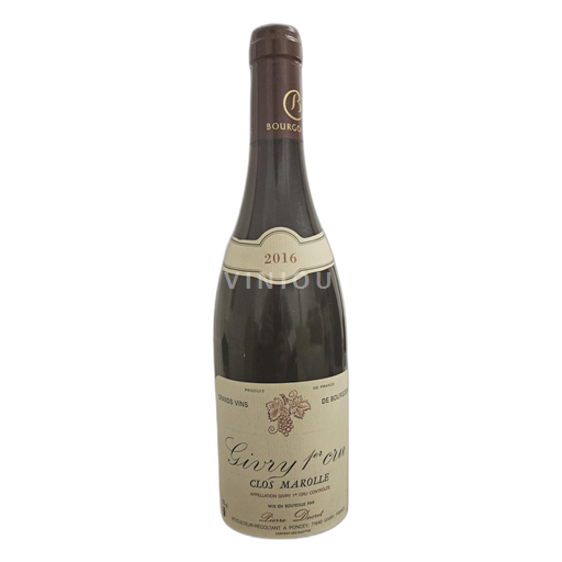Bourgogne Ospecificerad Clos Marolle Icke årgångsbetecknad