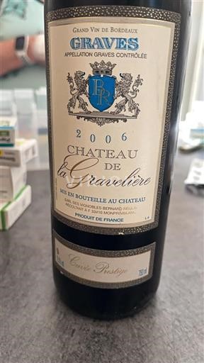Bordeaux Graves Château La Gravelière Prestige 2006