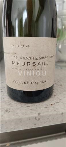Bourgogne Meursault Vincent Dancer Les Grands Charrons 2004