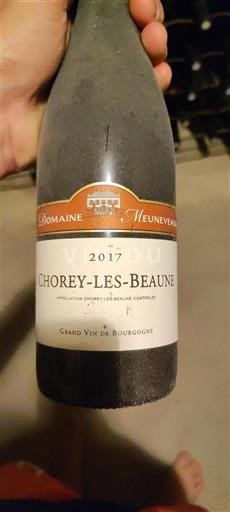Bourgogne Chorey-lès-beaune Domaine Meuneveaux 2017