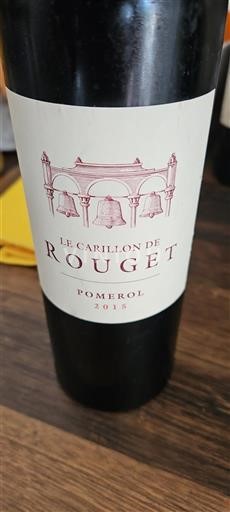 Bordeaux Pomerol Rouget Le Carillon de Rouget 2015
