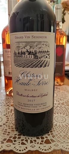 Sud-Ouest Cahors Château Haute-Serre Grand Vin Seigneur 2017