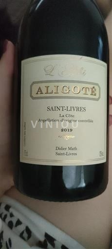 Vaud La Côte DOC Didier Math L'Alibi 2019