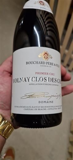 Burgundy Volnay Premier Cru Bouchard Père & Fils Volnay Clos des Chênes 2020