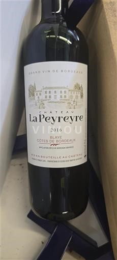 Bordeaux Blaye Château La Peyreyre 2016