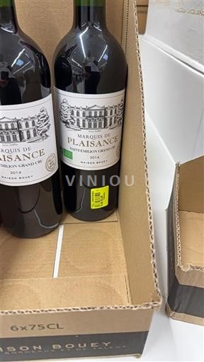 Bordeaux Saint-Émilion Grand Cru Grand Cru Maison Bouey Marquis de Plaisance 2014