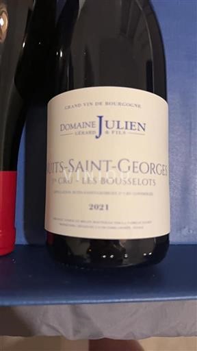 Bourgondië Nuits-saint-georges Premier Cru Domaine Julien Les Bousselots 2021