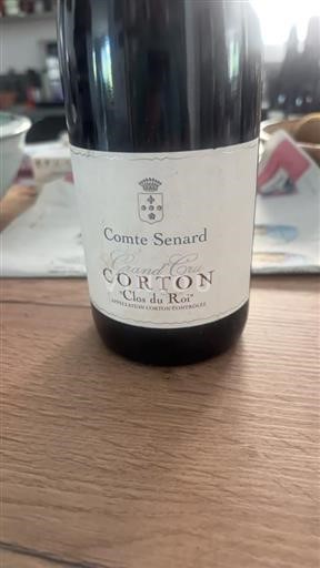Vin Rouge sec Clos du Roi Comte Senard 2013 France Bourgogne Corton AOC Grand Cru