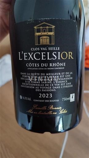 Vallée du Rhône Côtes-du-rhône Clos Val Seille L'Excelsior 2023