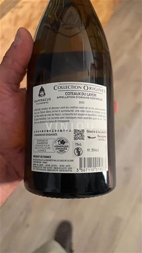 Údolí Loiry Coteaux-du-Layon Dumnacus Vignerons Collection Origines 2023