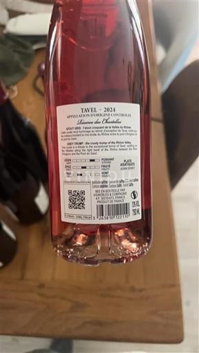 Údolí Rhôny Tavel Réserve des Chartelles 2024