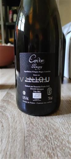 Vin Effervescent Rosé demi-sec Cerdon Non millésimé France Savoie et Bugey Bugey bio