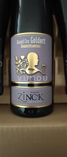 Alsace Alsace Grand Cru Grand Cru Zinck Goldert 2013