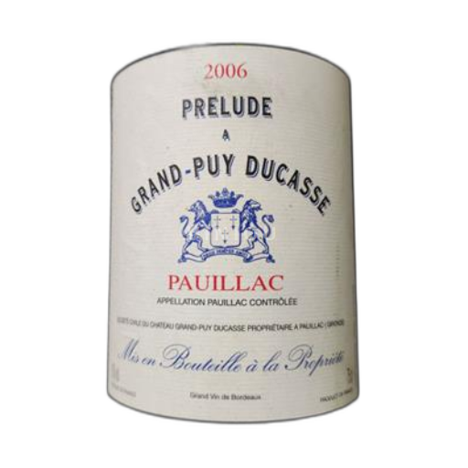 Bordeaux Pauillac Grand-Puy Ducasse Prélude 2006