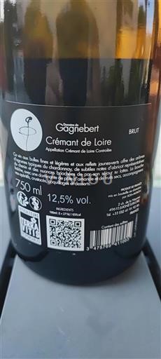 Údolí Loiry Crémant de Loire Domaine Gagnebert Neročník