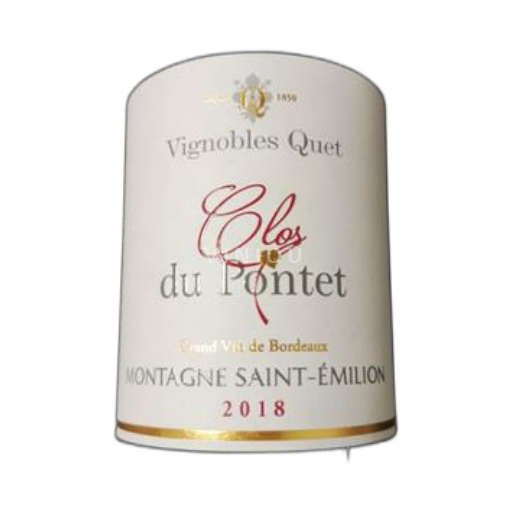 Bordeaux Montagne Saint-Émilion Vignobles Quet Clos du Pontet 2018