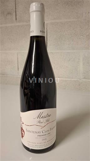 Bourgogne Santenay Premier Cru Mestre Père et Fils Clos-Faubard 2018