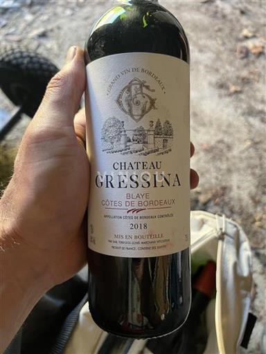 Bordeaux Blaye-côtes-de-bordeaux Château Gressina 2018