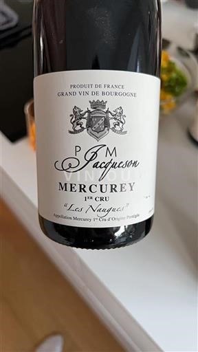 Borgoña Mercurey Premier Cru P. M. Pacquet Les Naugues Sin añada